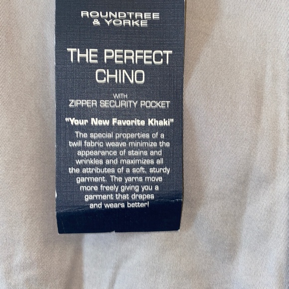 NWT Roundtree and Yorkie Chino Gray Classic Fit Pants - Picture 3 of 11